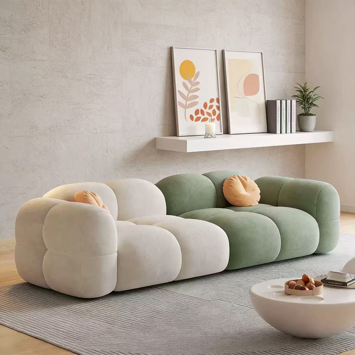 Creamy Style Sofa