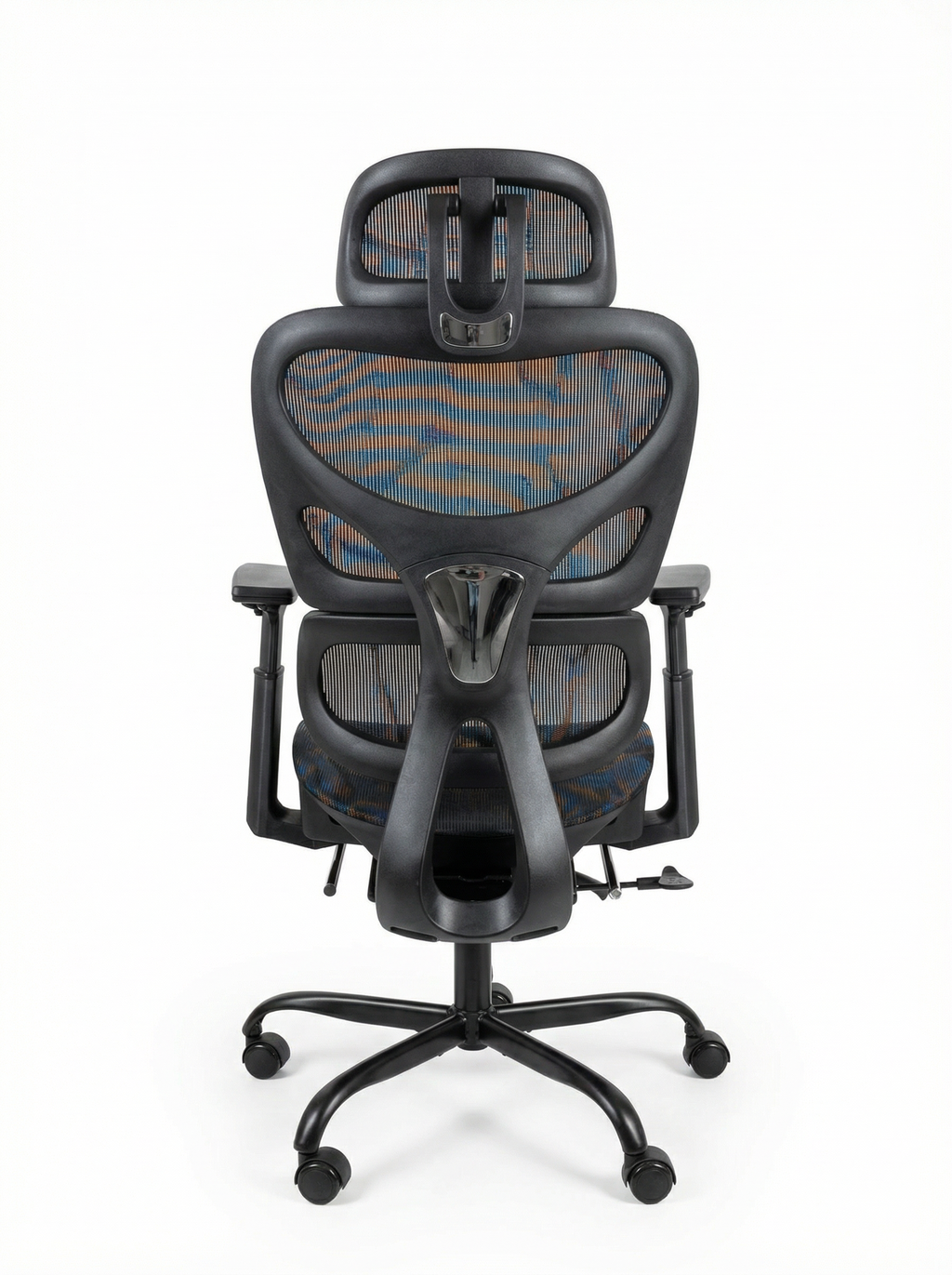 Chaise de bureau ergonomique en maille avec support lombaire et appui-tête réglables et accoudoirs 3D, édition Plus